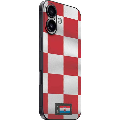 Croatia Soccer Flag iPhone 16 Skin